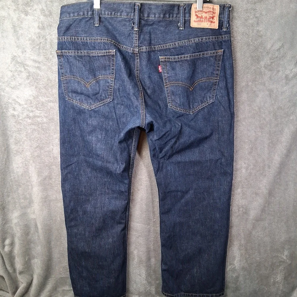 Levis 569 Jeans Men Size 38x30 Dark Blue Loose Straight Mid-Rise 5 Pocket Casual